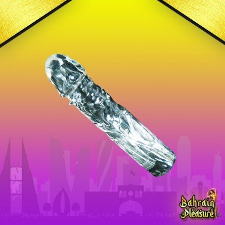 Full Ribbed Crystal Penis Sleeves PES-019