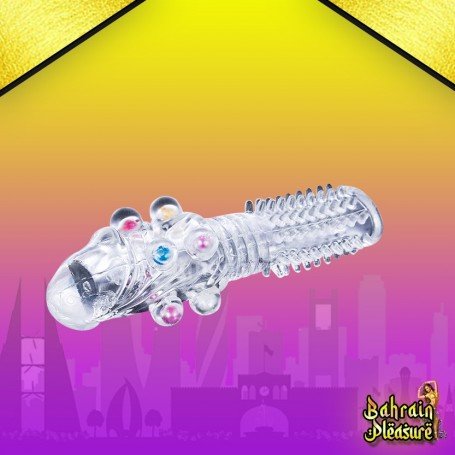 Male Cock Rings Penis Extension With Colourful Beads PES-022
