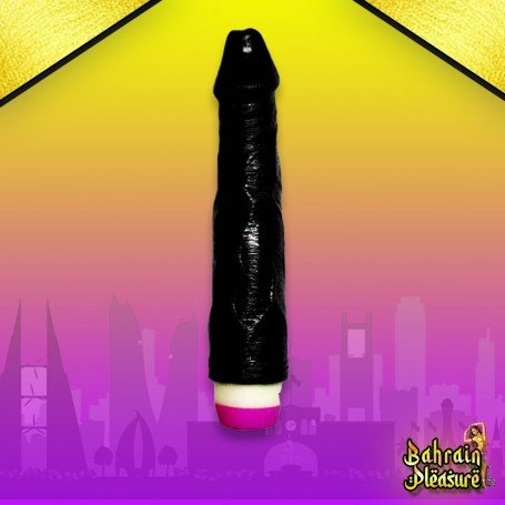 Super Natural Black Silicone Realistic Vibrator RSV-011