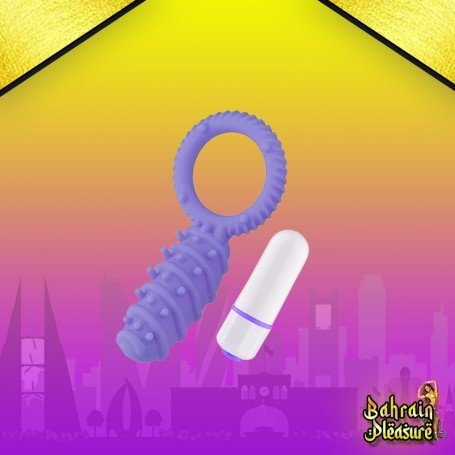 Clitoral Banger Spikes Premium Cockring With Bullet CR-015