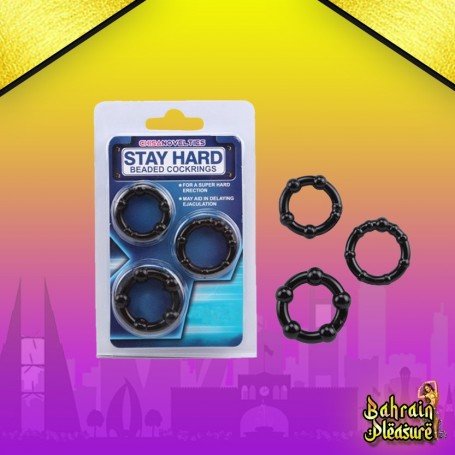 STAY HARD BEADED COCKRINGS CR-020