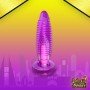 Purple Jelly Anal Vibrating Butt Plug With Suction Cup AD-024