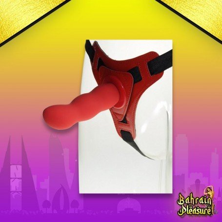 Red Deep Climax Strap On Dildo Realistic Penis Harness SO-021