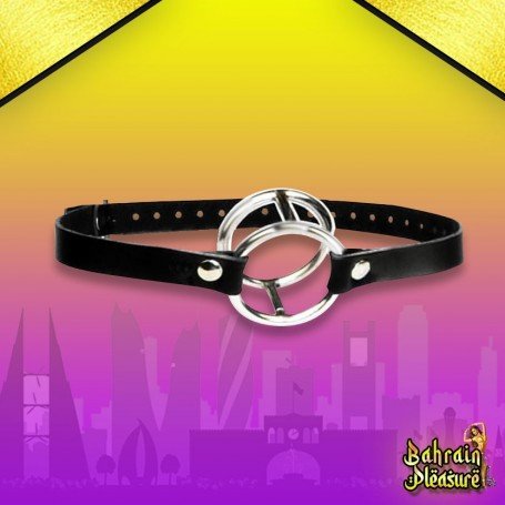 Double Metal Ring Gag for Him & Her BDSM-003