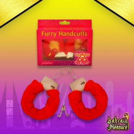 Fetish Fantasy Beginner's Furry Cuffs in Red BDSM-004