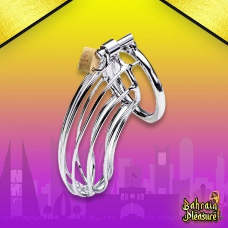 Stainless Steel Iron Wire Male Chastity Lock BDSM-016