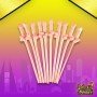 Pack of Ten Willy Straws Blow me KP-001