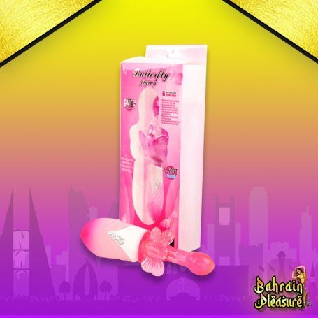 Butterfly Clitoris 6 Function Rotation Rabbit Vibrator RV-017