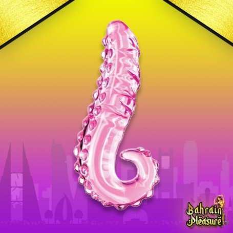 Kiss of Tongue Crystal Glass Dildo Anal Toy GD-002