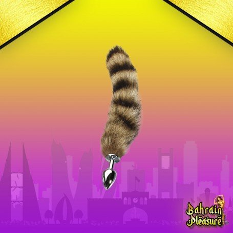 Fox Tail Brown Plated Metal Anal Plugs AD-020